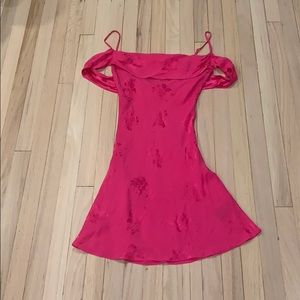 Neon Blonde Hot Pink Dress